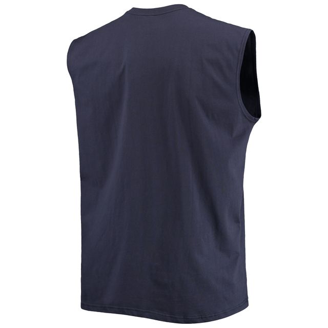 Débardeur musclé Big & Tall des Seattle Seahawks pour hommes, bleu marine universitaire