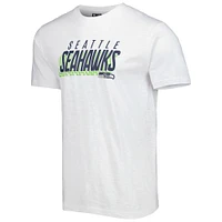 Ensemble de nuit T-shirt et short Seattle Seahawks Downfield Concepts Sport anthracite/blanc pour homme