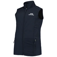 Men's Dunbrooke College Navy Seattle Seahawks Big & Tall Archer Softshell Full-Zip Vest