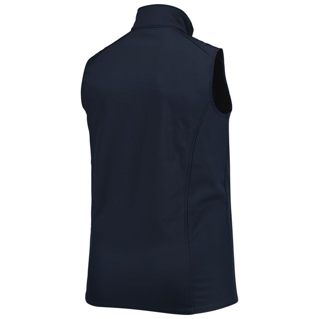 Dunbrooke College Navy Seattle Seahawks Big & Tall Archer Softshell Gilet à fermeture éclair intégrale pour homme
