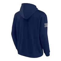 Men's Fanatics College Navy Seattle Seahawks Elements Pace Pullover Hoodie