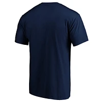 T-shirt avec logo de l'équipe Lockup des Seattle Seahawks Fanatics College pour hommes, bleu marine
