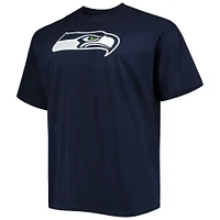 Men's Fanatics DK Metcalf College Navy Seattle Seahawks Big & Tall Player Name Number T-Shirt