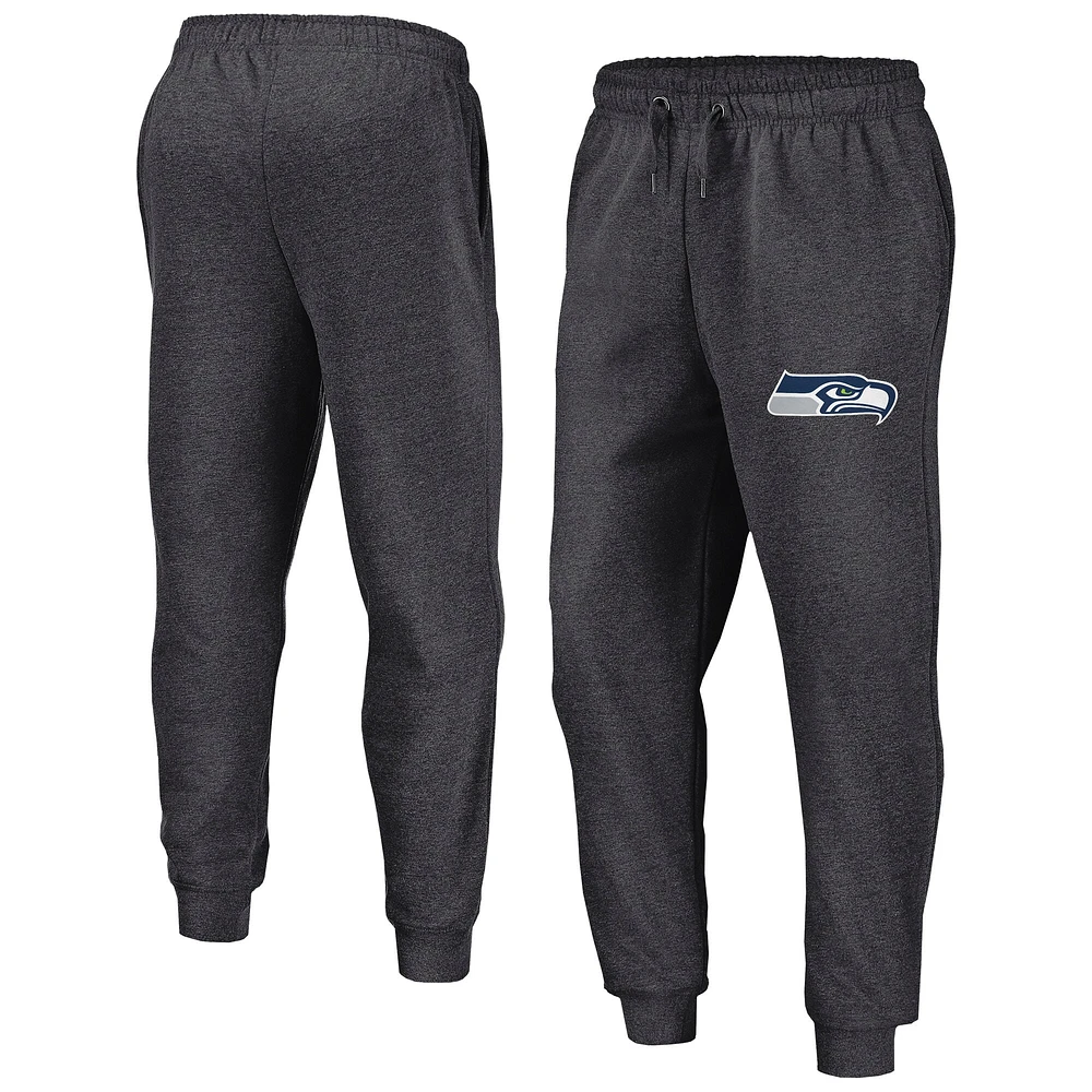 Men's Fanatics Heather Charcoal Seattle Seahawks Boost Fleece Joggers