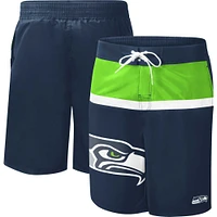 Men's G-III Sports by Carl Banks College Navy Seattle Seahawks Sea Wind - Swim Trunks