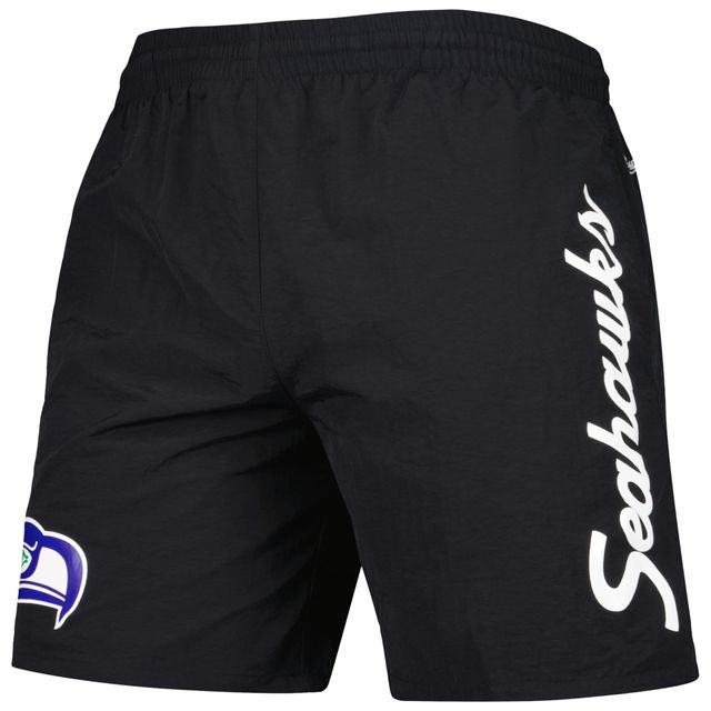 Short en nylon pour homme Seattle Seahawks Team Essentials noir Mitchell & Ness