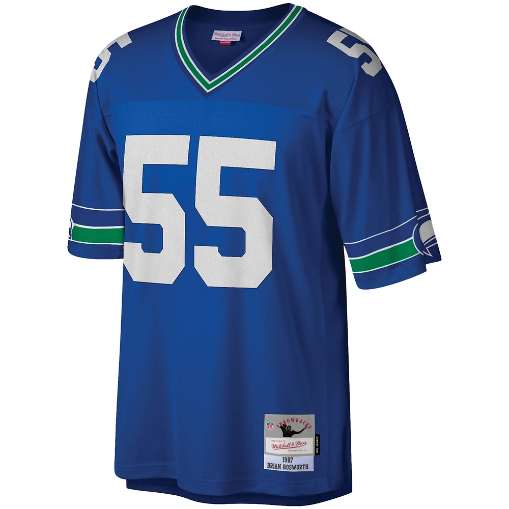Men's Mitchell & Ness Brian Bosworth Royal Seattle Seahawks Legacy Replica Jersey