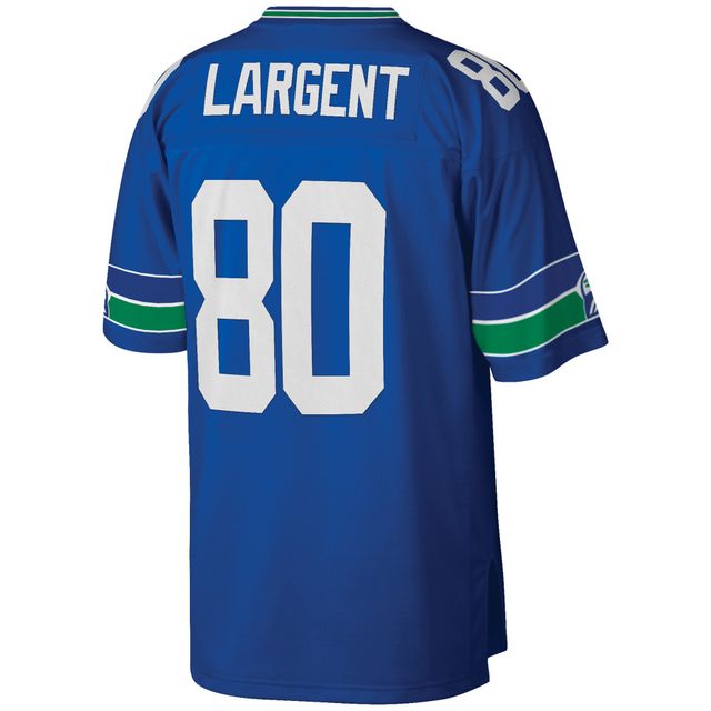 Mitchell & Ness Steve Largent Royal Seattle Seahawks Big Tall 1985 Réplique de joueur retraité pour homme