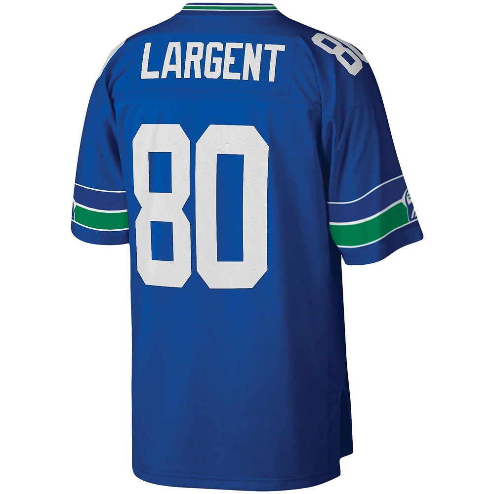 Men's Mitchell & Ness Steve Largent Royal Seattle Seahawks Retired Player - Replica Jersey