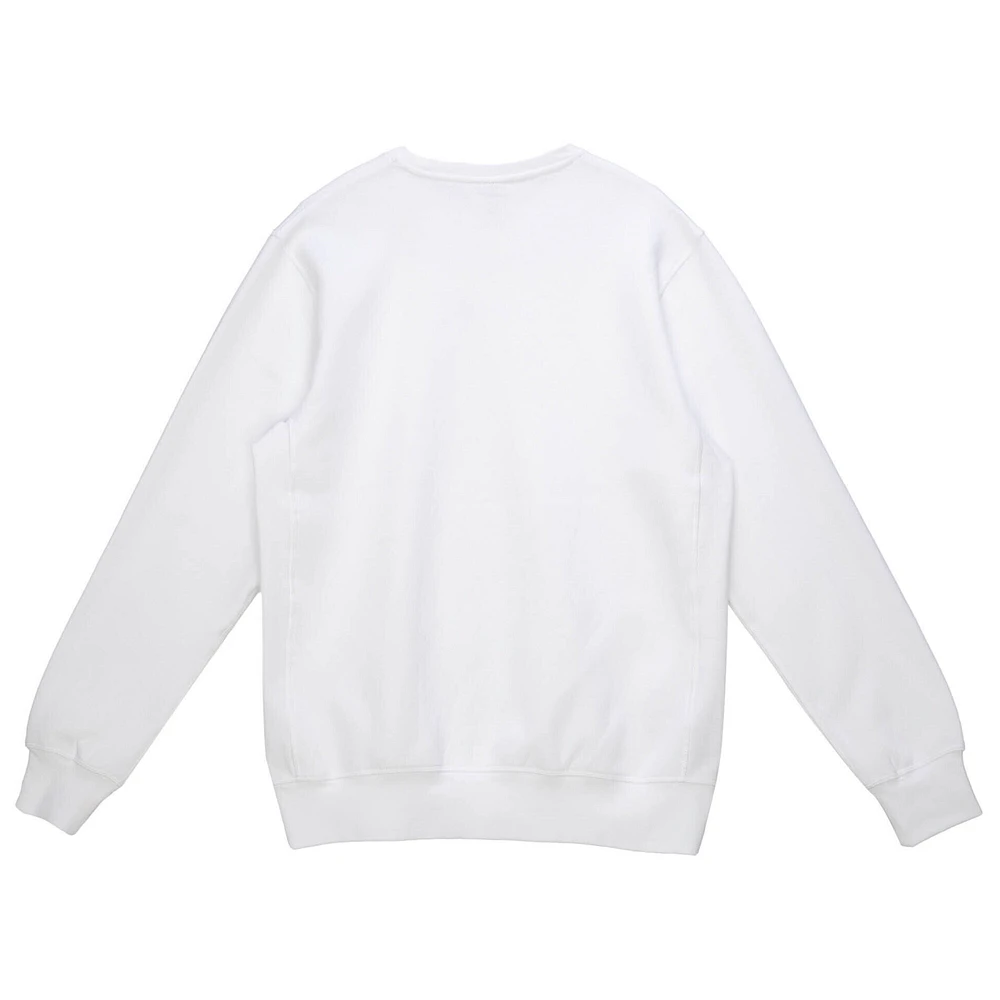 Men's Mitchell & Ness x Bud Light White Seattle Seahawks The Crest Pullover Sweatshirt