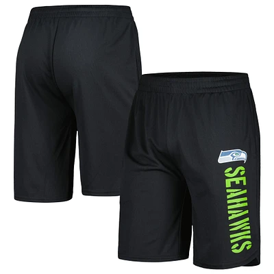 Short d'entraînement MSX by Michael Strahan noir pour hommes des Seahawks de Seattle