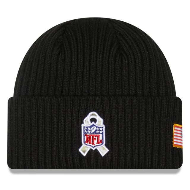 Casquette New Era Seattle Seahawks 2022 Salute To Service pour homme - Noir - Bonnet en tricot