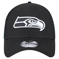 Men's New Era Black Seattle Seahawks 39THIRTY Flex Hat