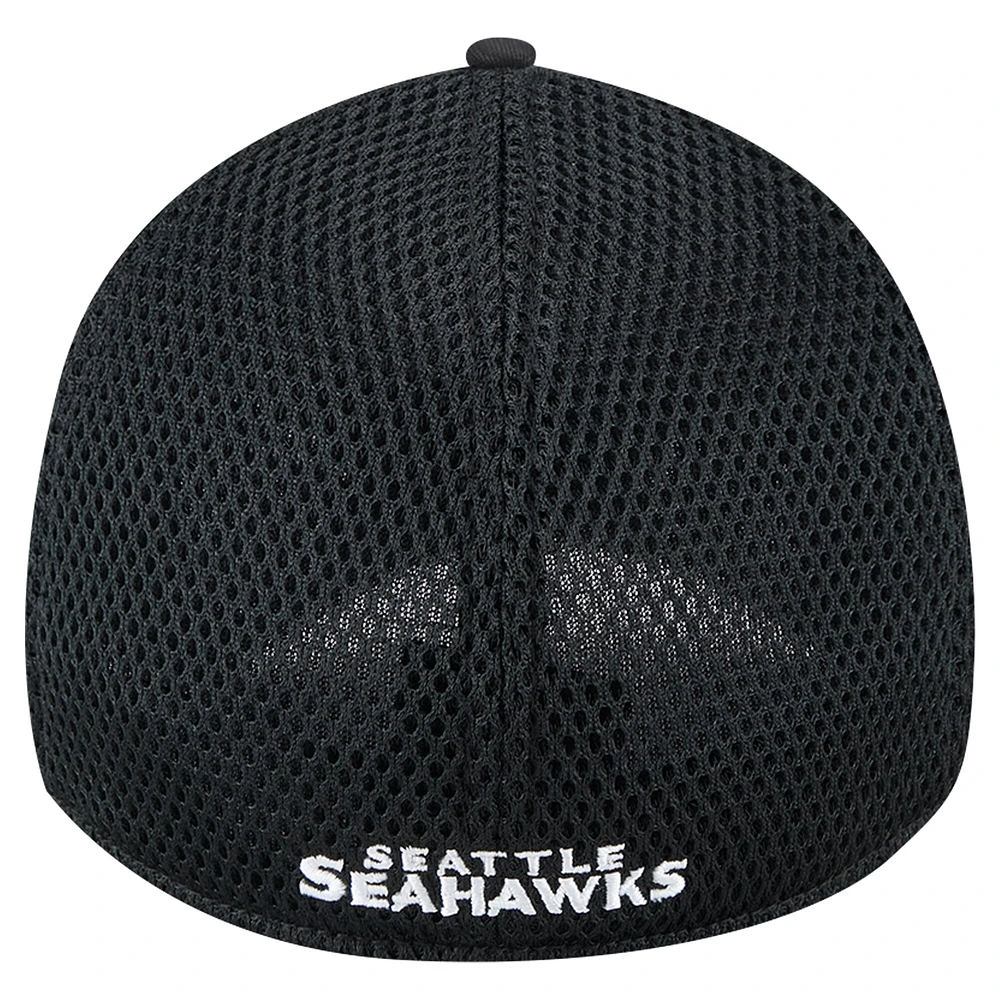 Men's New Era Black Seattle Seahawks 39THIRTY Flex Hat