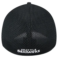 Men's New Era Black Seattle Seahawks 39THIRTY Flex Hat