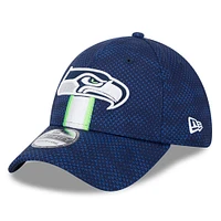 Men's New Era College Navy Seattle Seahawks 2024 Sideline 39THIRTY Flex Hat