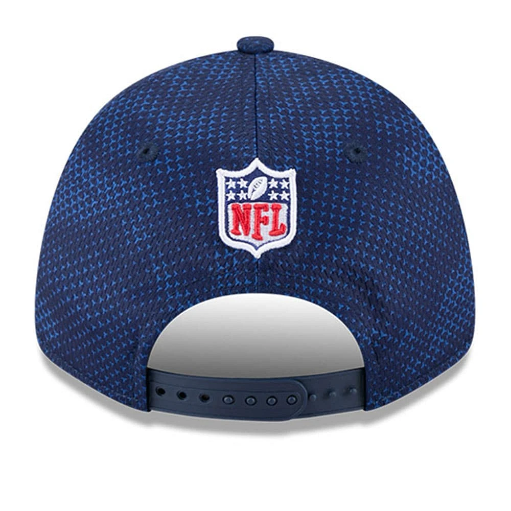 Men's New Era College Navy Seattle Seahawks 2024 Sideline 9FORTY Stretch-Snap Hat