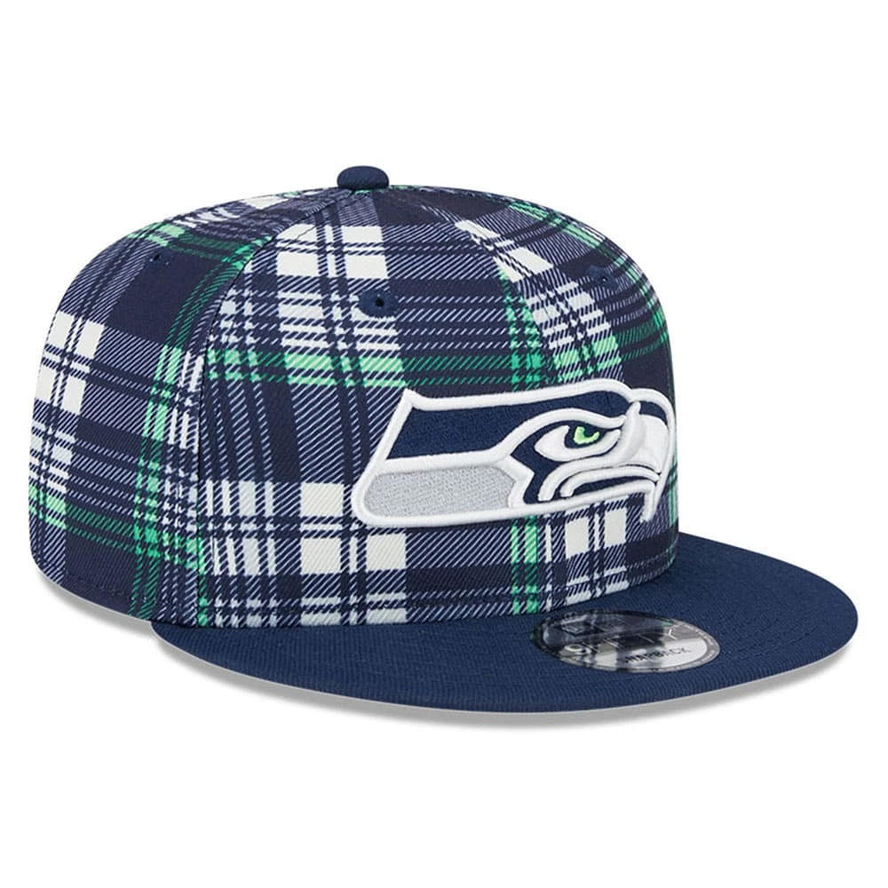 Men's New Era College Navy Seattle Seahawks 2024 Sideline Statement 9FIFTY Snapback Hat