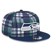 Men's New Era College Navy Seattle Seahawks 2024 Sideline Statement 9FIFTY Snapback Hat