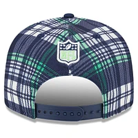 Men's New Era College Navy Seattle Seahawks 2024 Sideline Statement 9FIFTY Snapback Hat