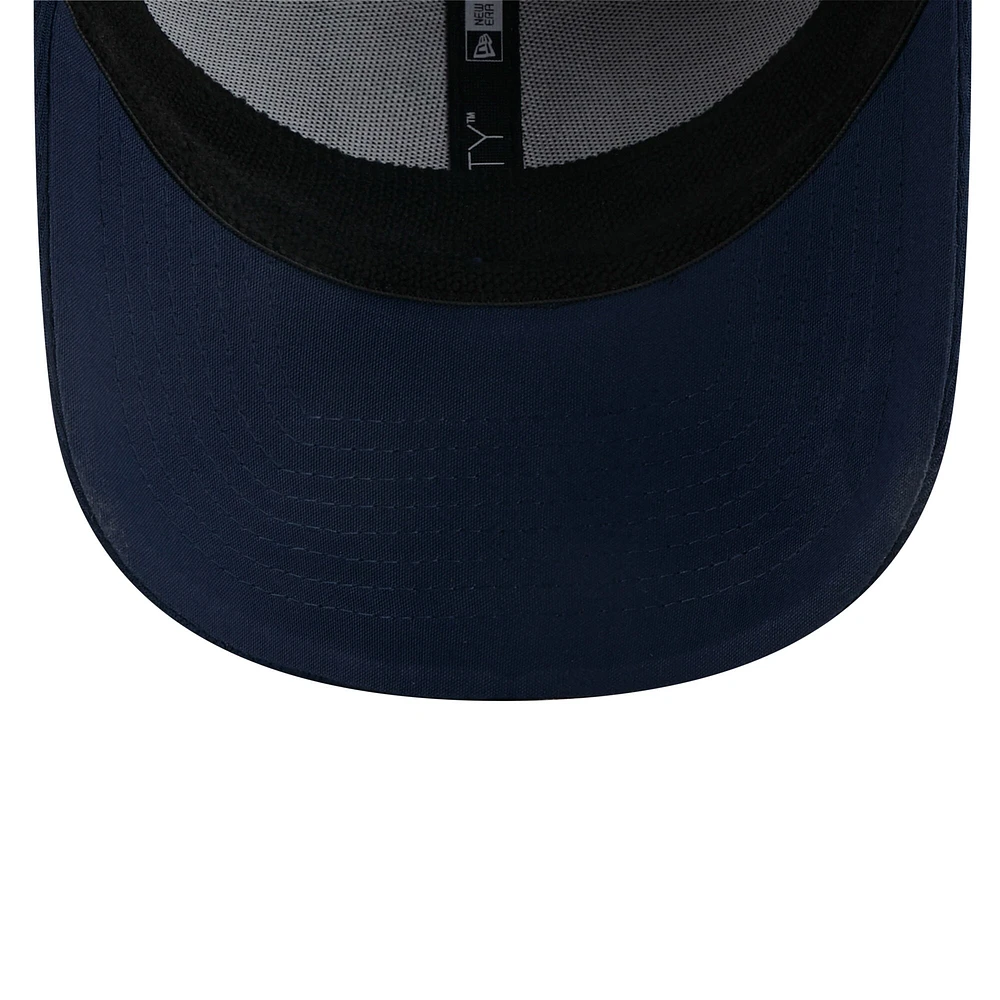Men's New Era College Navy Seattle Seahawks A-Frame - 9FORTY Snapback Hat