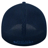 Men's New Era College Navy Seattle Seahawks Active Team Tone 39THIRTY Flex Hat