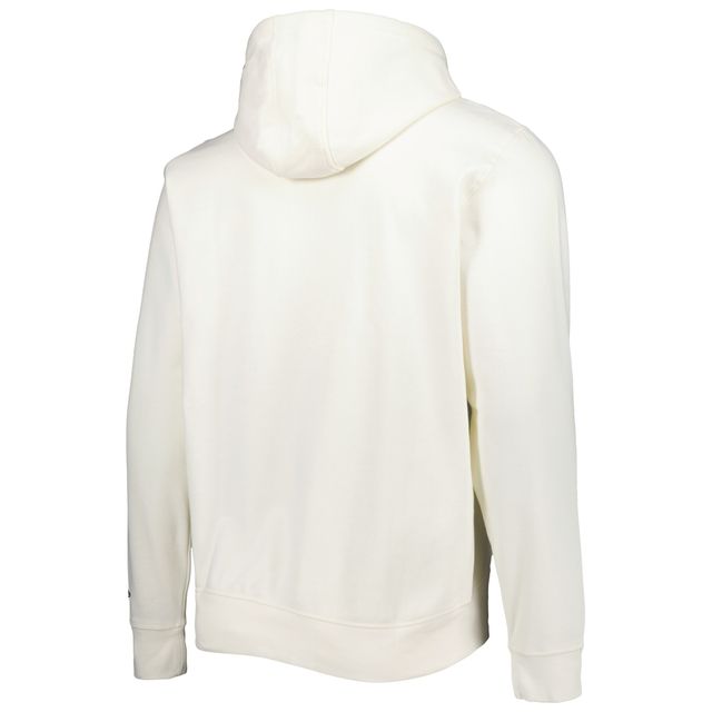 Sweat à capuche crème pour homme Seattle Seahawks Sideline Chrome Pullover New Era