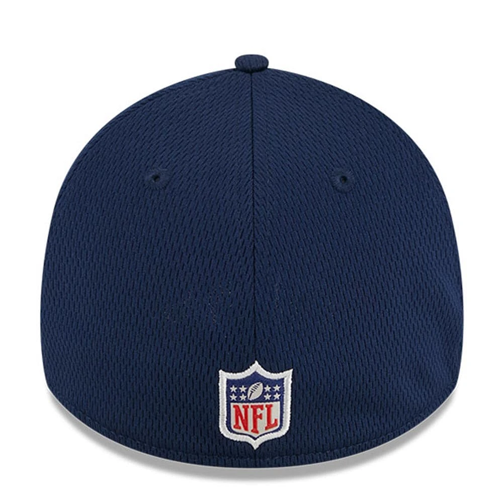 Casquette Flex Fit pour homme New Era Seattle Seahawks 2023 NFL Training Camp 39THIRTY bleu marine