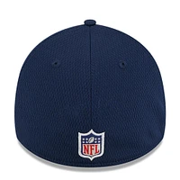 Casquette Flex Fit pour homme New Era Seattle Seahawks 2023 NFL Training Camp 39THIRTY bleu marine