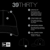 Casquette Flex Fit pour homme New Era Seattle Seahawks 2023 NFL Training Camp 39THIRTY bleu marine