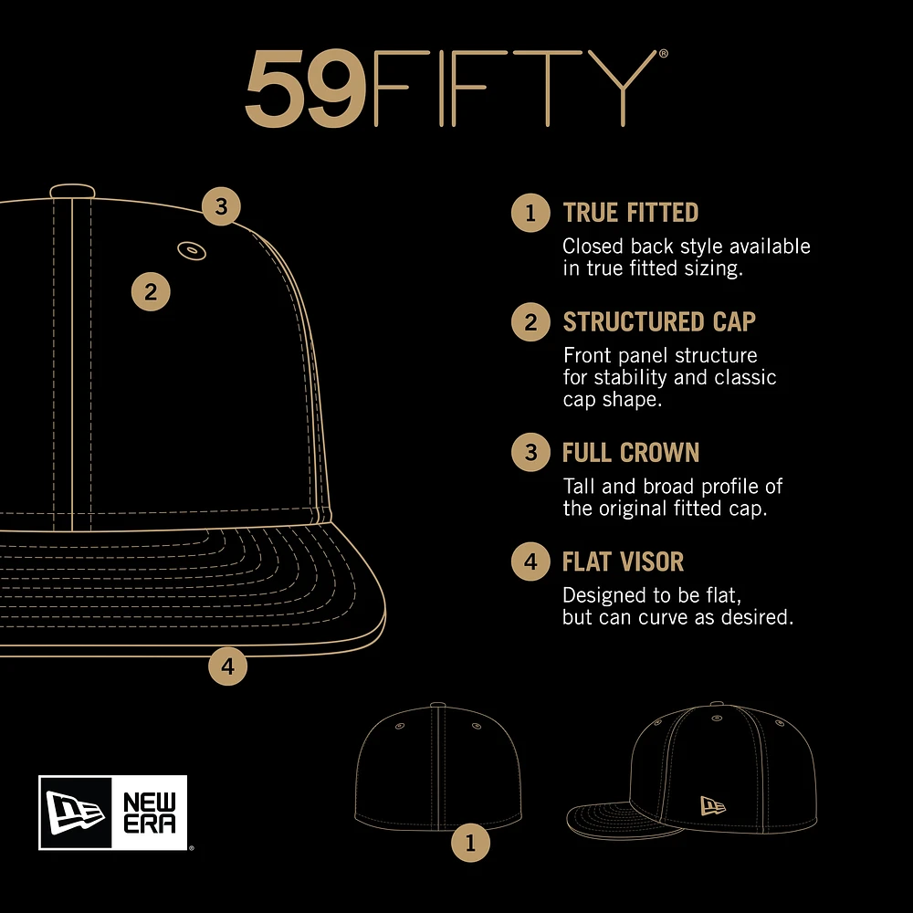 Men's New Era Tan Seattle Seahawks Candied Pecan 59FIFTY Fitted Hat