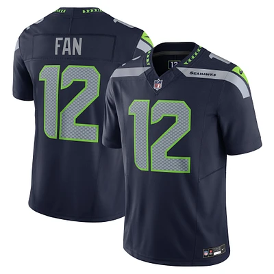 Nike 12s Marine Seattle Seahawks Vapor F.U.S.E. Maillot limité