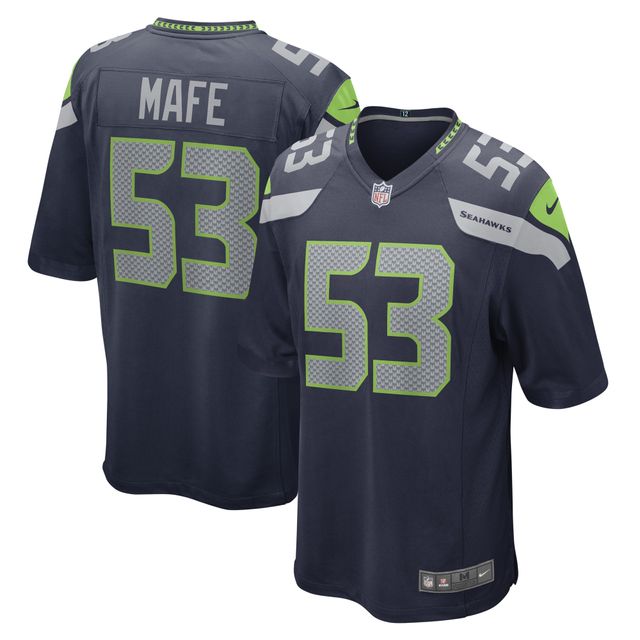 Maillot de joueur jeu Nike Boye Mafe College Navy Seattle Seahawks pour hommes