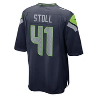 Men's Nike Chris Stoll  College Navy Seattle Seahawks Game Jersey