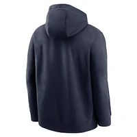Men's Nike College Navy Seattle Seahawks Club Logo Pullover Hoodie