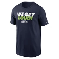 Men's Nike College Navy Seattle Seahawks Hometown T-Shirt