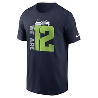 Men's Nike College Navy Seattle Seahawks Local Essential T-Shirt