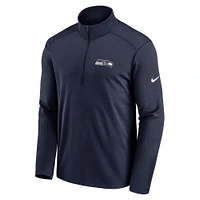 Pull à demi-zip Nike College Navy Seattle Seahawks Pacer pour homme