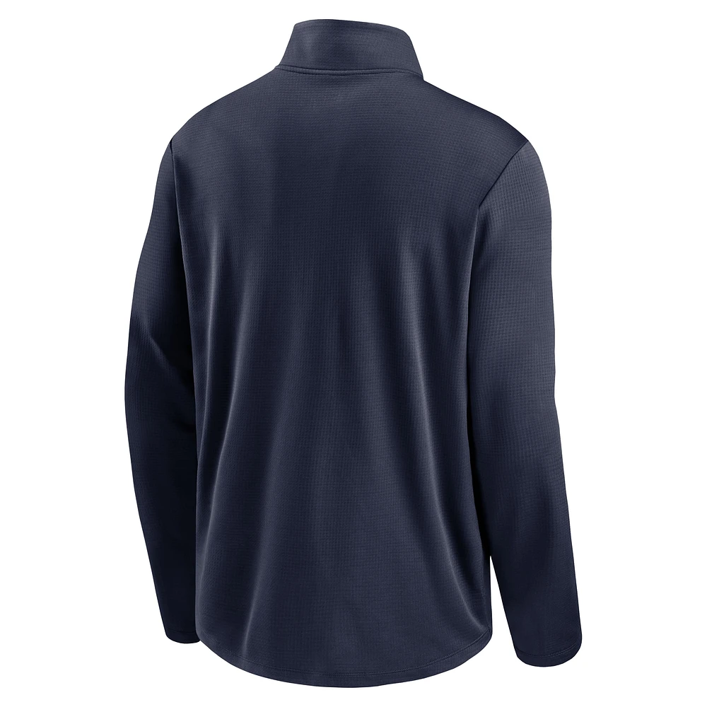 Pull à demi-zip Nike College Navy Seattle Seahawks Pacer pour homme