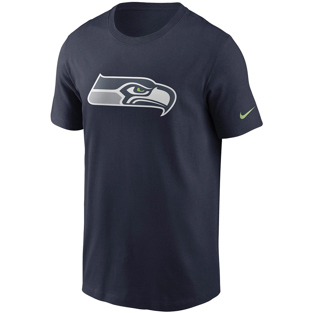 Men's Nike College Navy Seattle Seahawks Primary Logo T-Shirt