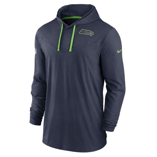 Nike College Navy Seattle Seahawks Sideline Pop Performance pour homme - Chandail à capuchon