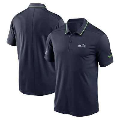 Polo pour homme Nike College Navy Seattle Seahawks Sideline Victory Performance