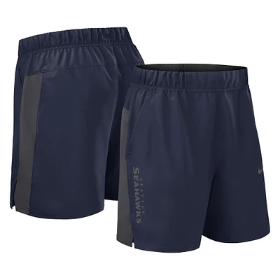 Short tissé Nike College Navy Seattle Seahawks Victory Performance pour homme