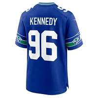 Men's Nike Cortez Kennedy Royal Seattle Seahawks Throwback Retired Player Game Jersey