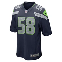 Men's Nike Derick Hall College Navy Seattle Seahawks  Game Jersey