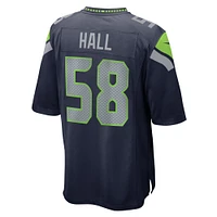 Men's Nike Derick Hall  College Navy Seattle Seahawks Game Jersey