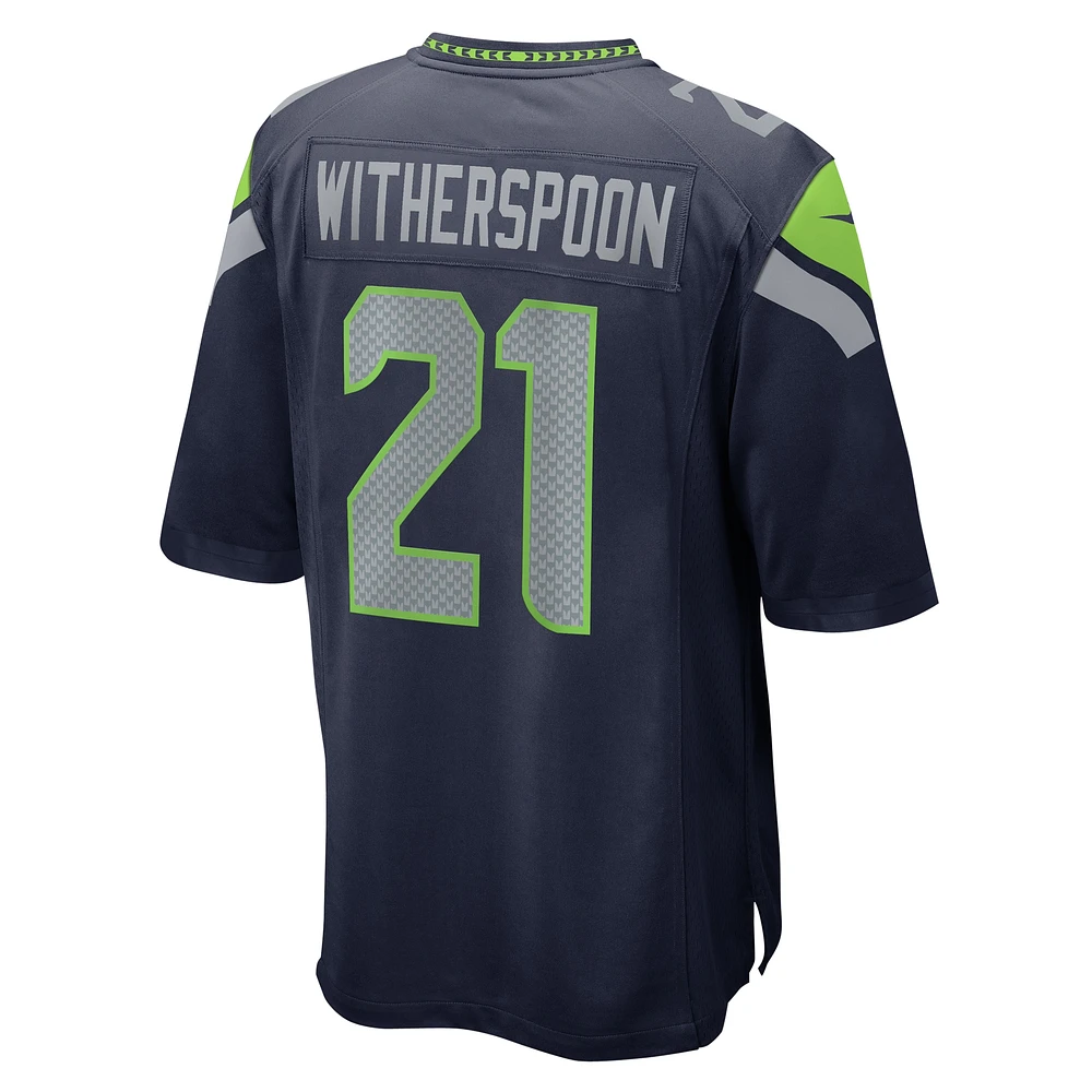 Men's Nike Devon Witherspoon  College Navy Seattle Seahawks Game Jersey