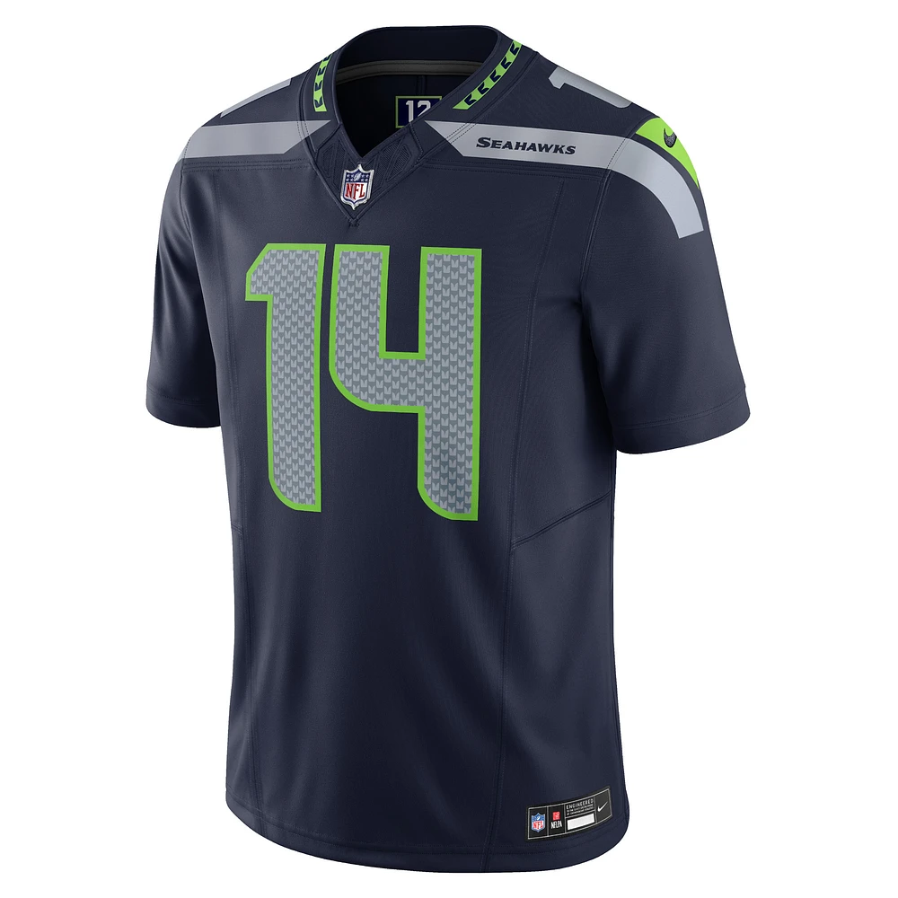 Men's Nike DK Metcalf Navy Seattle Seahawks Vapor F.U.S.E. Limited Jersey