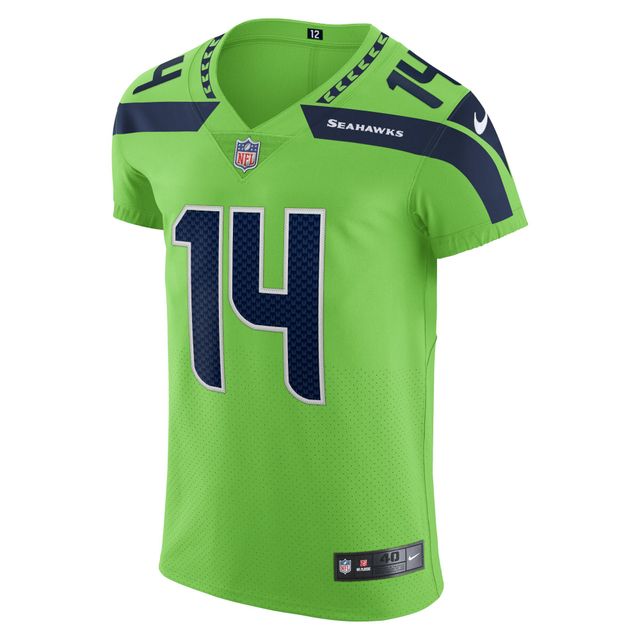 Maillot de joueur Nike DK Metcalf Neon Green Seattle Seahawks Alternate Vapor Elite pour homme