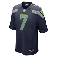 Men's Nike Geno Smith  College Navy Seattle Seahawks Team Game Jersey